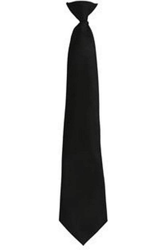 Image of Premier Premier Men Fashion ”ColoursWork Clip On Tie in Black One Size Male 5055805451453