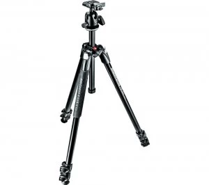 Image of MANFROTTO 290 Light Alu 3-Section MK290LTA3-BH Tripod Black