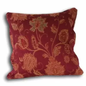 Image of Riva Home Zurich Cushion Cover (45x45cm) (Burgundy) - Burgundy