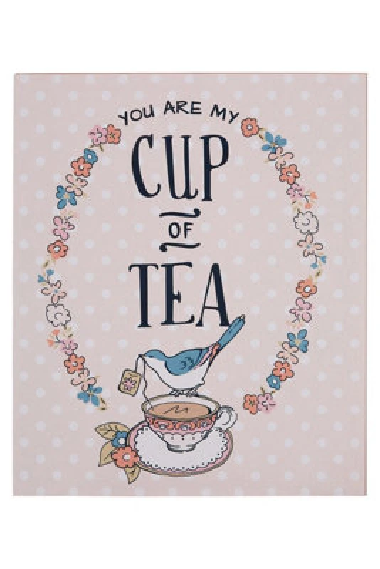 Image of Premier Housewares Pretty Things Cup of Tea Wall Plaque Multi