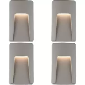 Image of 4 PACK Vertical Outdoor Pathway Guide Light - Indirect CCT LED - Grey ABS