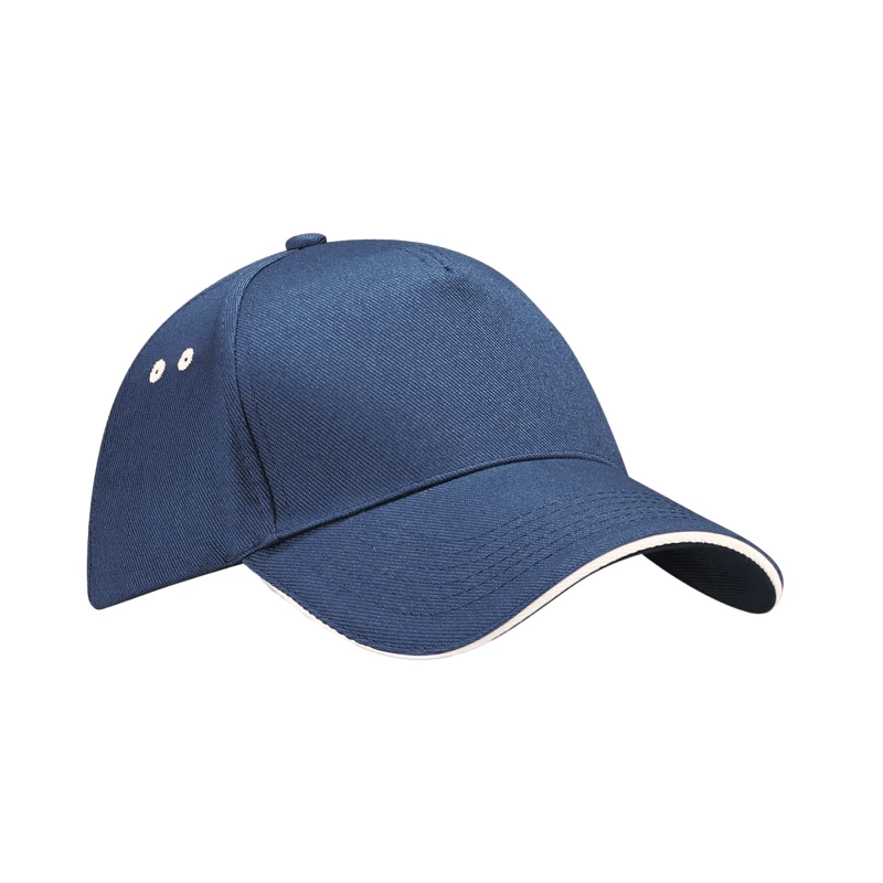 Image of Beechfield Beechfield Men Ultimate Sandwich Peak Cap in Navy Navy One Size Male 5063377408416