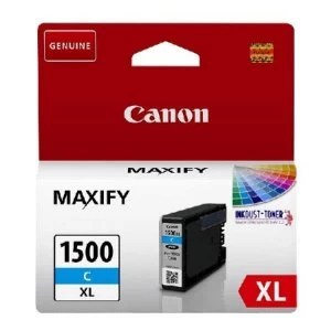 Image of Canon PGI1500XLC Cyan Ink Cartridge