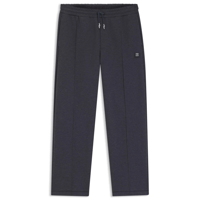 Image of Hugo Mens Dineto Red Closed Hem Fleece Joggers Grey 037 male M