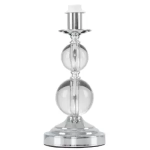 Image of Gatto Silver Table Lamp Base Touch On/Off Dimmable