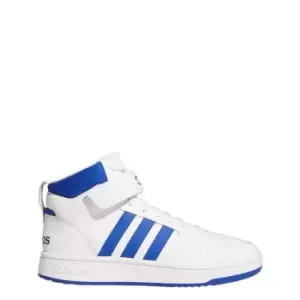 Image of adidas Postmove Mid Shoes Unisex - Cloud White / Royal Blue / Gre