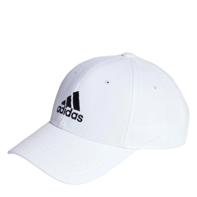 Image of adidas Cotton Twill Baseball Cap Juniors - White White Junior