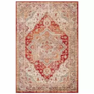 Image of Oriental Weavers - Valeria 1803 r 60cm x 230cm Runner - Ivory and Red
