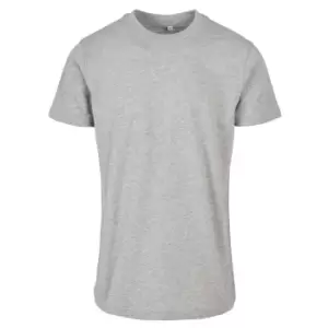 Image of Build Your Brand Mens Basic Round Neck T-Shirt (L) (Heather Grey)