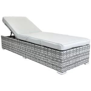 Image of Charles Bentley Milano Rattan Sun Lounger