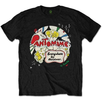 Image of The Beatles - Pantomine Unisex Medium T-Shirt - Black