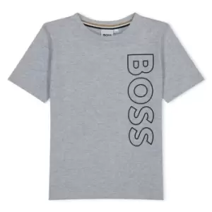 Image of Boss Large Logo T-Shirt - Grey