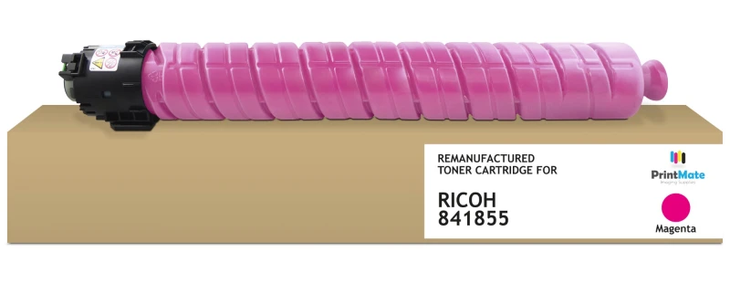 Image of PrintMate RICOH 841855. remanufactured toner. Magenta 22500p