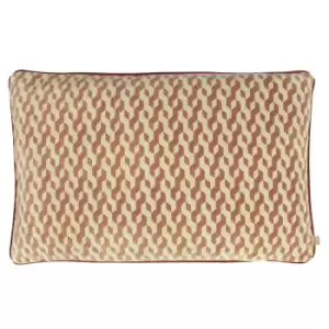 Image of Dione Geometric Rectangular Cushion Ember, Ember / 40 x 60cm / Polyester Filled