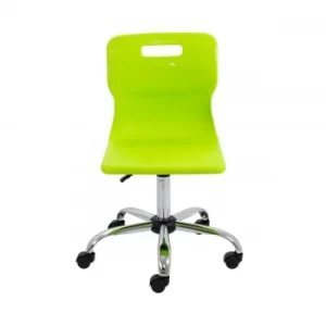 Image of TC Office Titan Swivel Senior Chair with Castors 435-525mm, Lime