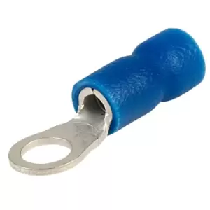 Image of TruConnect M4 Stud Size Blue 30A Ring Connector Pack of 100
