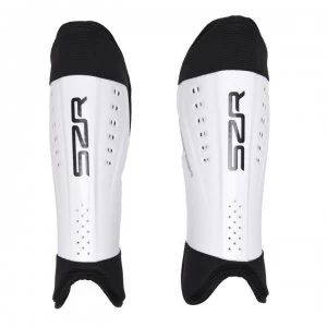 Image of Slazenger Pro Hockey Shin Pads Adult - White/Black