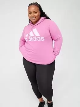 Image of adidas Big Logo Hoodie (Plus Size) - Lilac Size 2X, Women