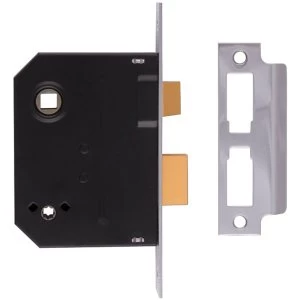 Image of Union 2294 Mortice Bathroom Lock Chrome Finish 76mm 3" Box