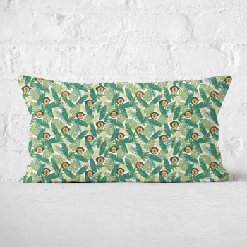 Image of Green Jurassic Park Rectangular Cushion 30x50 - Eco Friendly