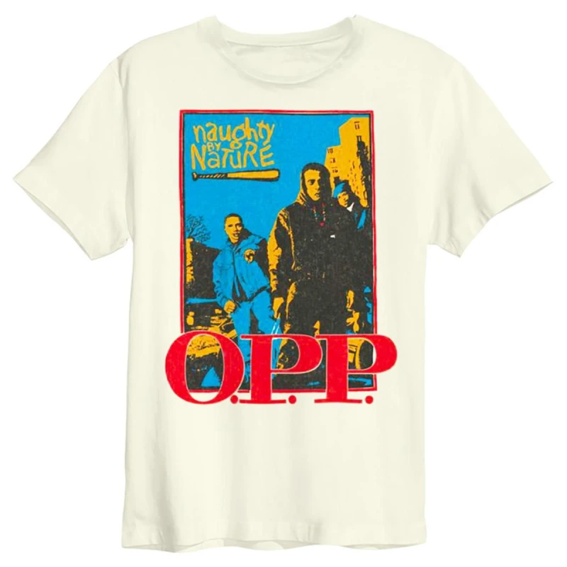 Image of Amplified Amplified Men OPP Naughty By Nature T-Shirt in White Size: X-Small White XS Male 5063425242634