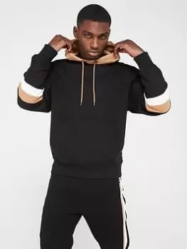 Image of BOSS Sullivan 20 Overhead Hoodie, Black Size M Men