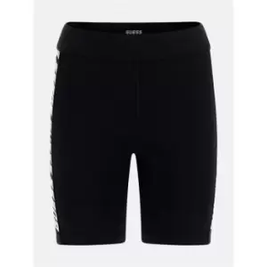 Image of Guess Angelica Biker Shorts - Black