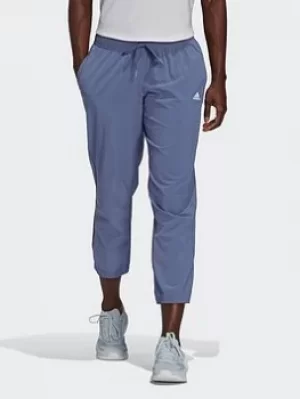 Image of adidas Aeroready Designed To Move Print 7/8 Stretchy Sport Joggers, Black, Size L, Women