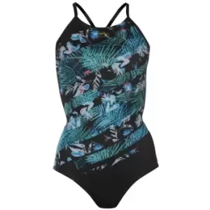 Image of Slazenger Rebecca Adlington Thin Strap Swimsuit Ladies - Black