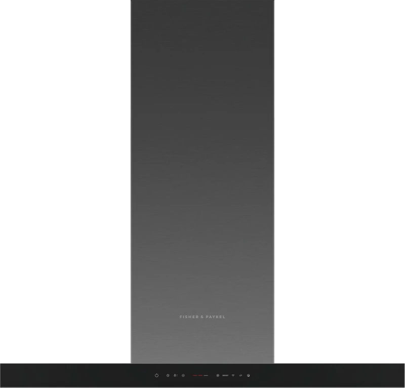 Image of Fisher & Paykel Series 7 Contemporary HC90BCBB4 WiFi Connected 90cm Chimney Cooker Hood - Black