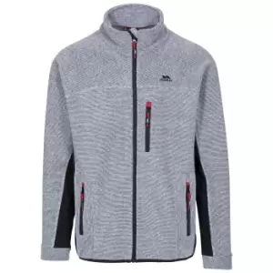 Image of Trespass Mens Jynx Full Zip Fleece Jacket (L) (Platinum Stripe)
