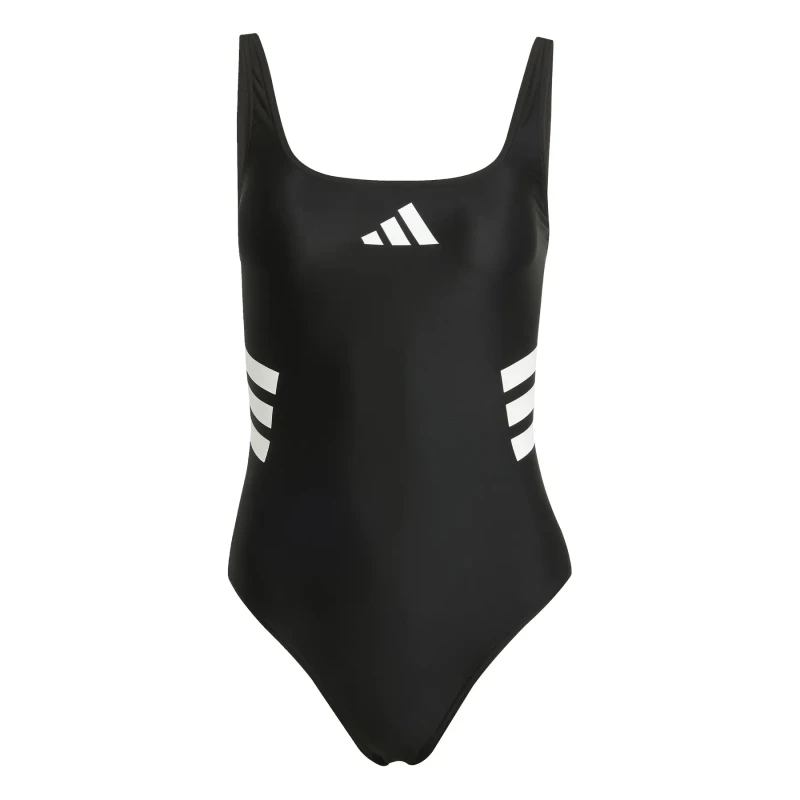 Image of Womens U-back one Piece swimsuit adidas 3-Stripes Noir Female 36