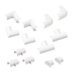 Image of D-Line White 13 Piece Accessory pack (W)20mm
