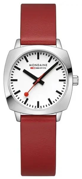 Image of Mondaine MSL.31110.LCV SBB Petite Cushion (31mm) White Dial Watch