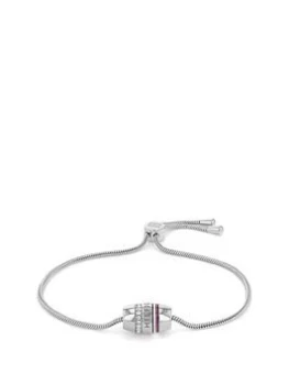 Image of Tommy Hilfiger 2780619 Mesh Charm Stainless Steel Adjustable Bracelet Colour - Silver Tone