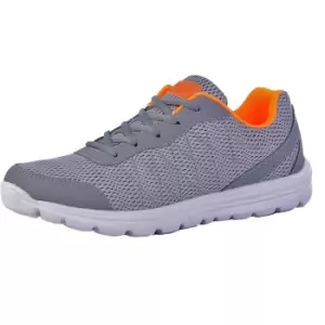 Image of Dek Unisex Adult Hyde Park Trainers (6 UK) (Grey/Orange)