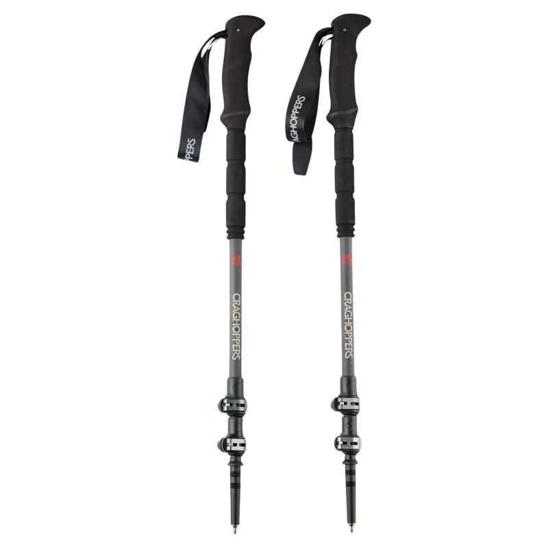 Image of Craghoppers Craghoppers Treklite Carbon Walking Poles in Grey Grey One Size Unisex 5054904598045