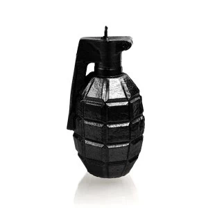 Image of Black High Glossy Large Grenade Candle