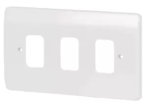 Image of Honeywell K3633Whi Grid Plus - 2 Gang/3 Way Plate
