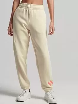 Image of Superdry Code Applique Joggers -beige, Beige, Size 16, Women