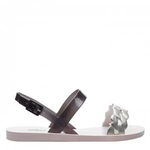 Image of Melissa Lips Link Sandals - Black Gold