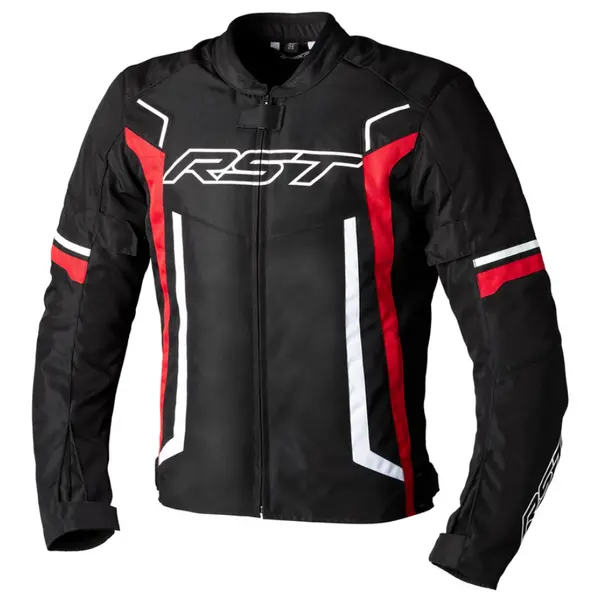 Image of RST Pilot Evo Ce Mens Textile Jacket Black Red White 46