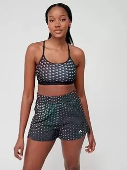 Image of adidas Brand Love Sports Bra - Light Support - Black, Size XL, Women