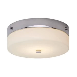 Image of 1 Light Medium Flush Light - Polished Chrome