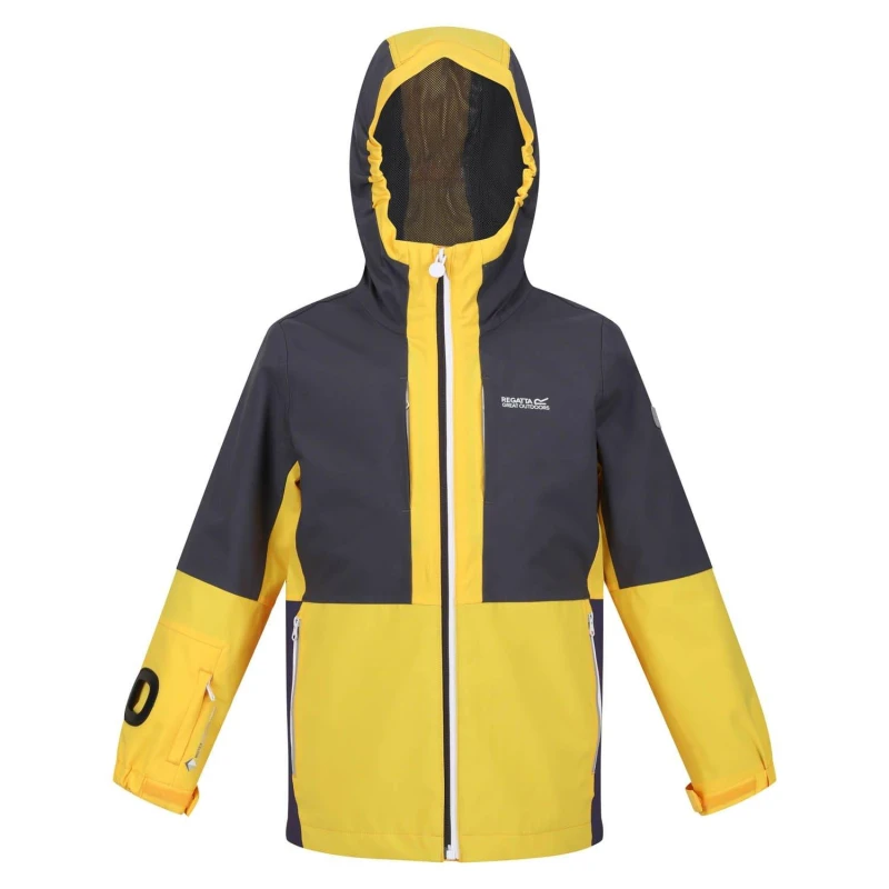Image of Regatta Boys Hydrate VIII 3in1 Waterproof Breathable Jacket 15-16 Years Californi Yellow/Seal Greay RKP261B-IHE-15