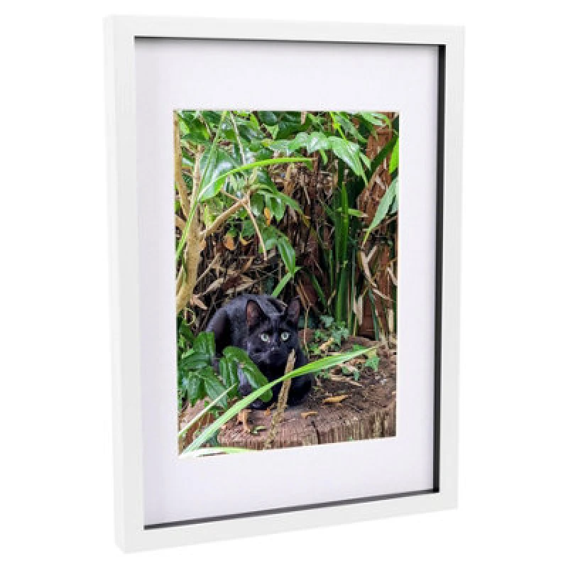 Image of Nicola Spring 3D Box Photo Frame With A4 Mount - A3 (12" X 17") - White/white