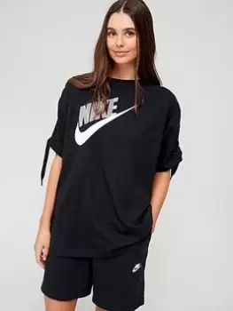 Image of Nike NSW Dance Short Sleeve T-Shirt - Black, Size S, Women