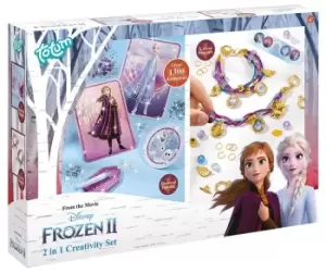 Image of Frozen 2 in 1 Diamond Painting and Charm Bracelet Twin Pack