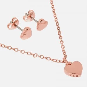 Image of Ted Baker Womens Amoria Sweetheart Gift Set - Rose Gold