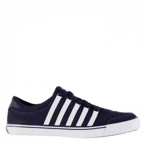 Image of K Swiss Chilton Canvas Trainers - Navy/White